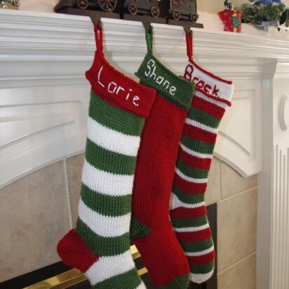 Christmas Stocking Knitting Pattern - Leelee Knits