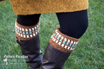 Diamonds and Gems Fingerless Gloves & Boot Cuffs