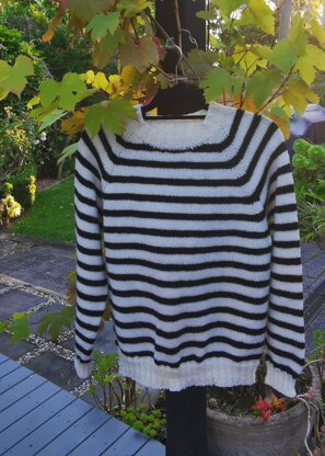 Stripe Vines Sweater