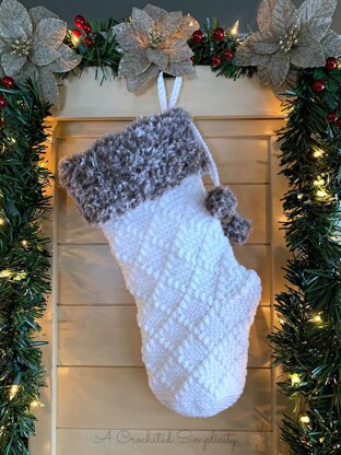 Diamonds & Fur Christmas Stocking