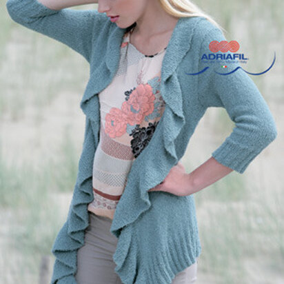 Charlotte Cardigan in Adriafil Petalo