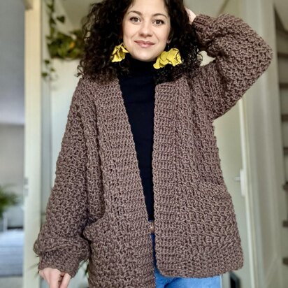 Free Caron X Pantone Crochet Kimono Cardigan Pattern