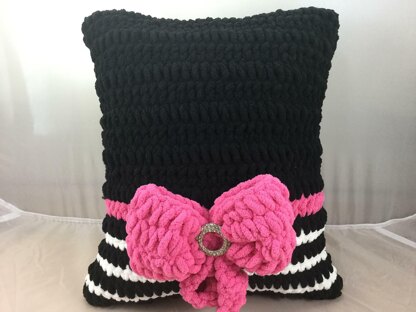 Zebra Print Bling Pillow