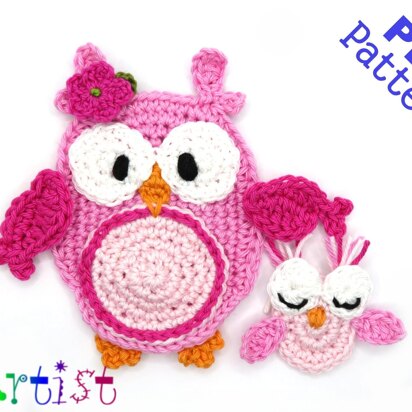 Owl and Baby applique