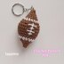 Football keychain crochet pattern