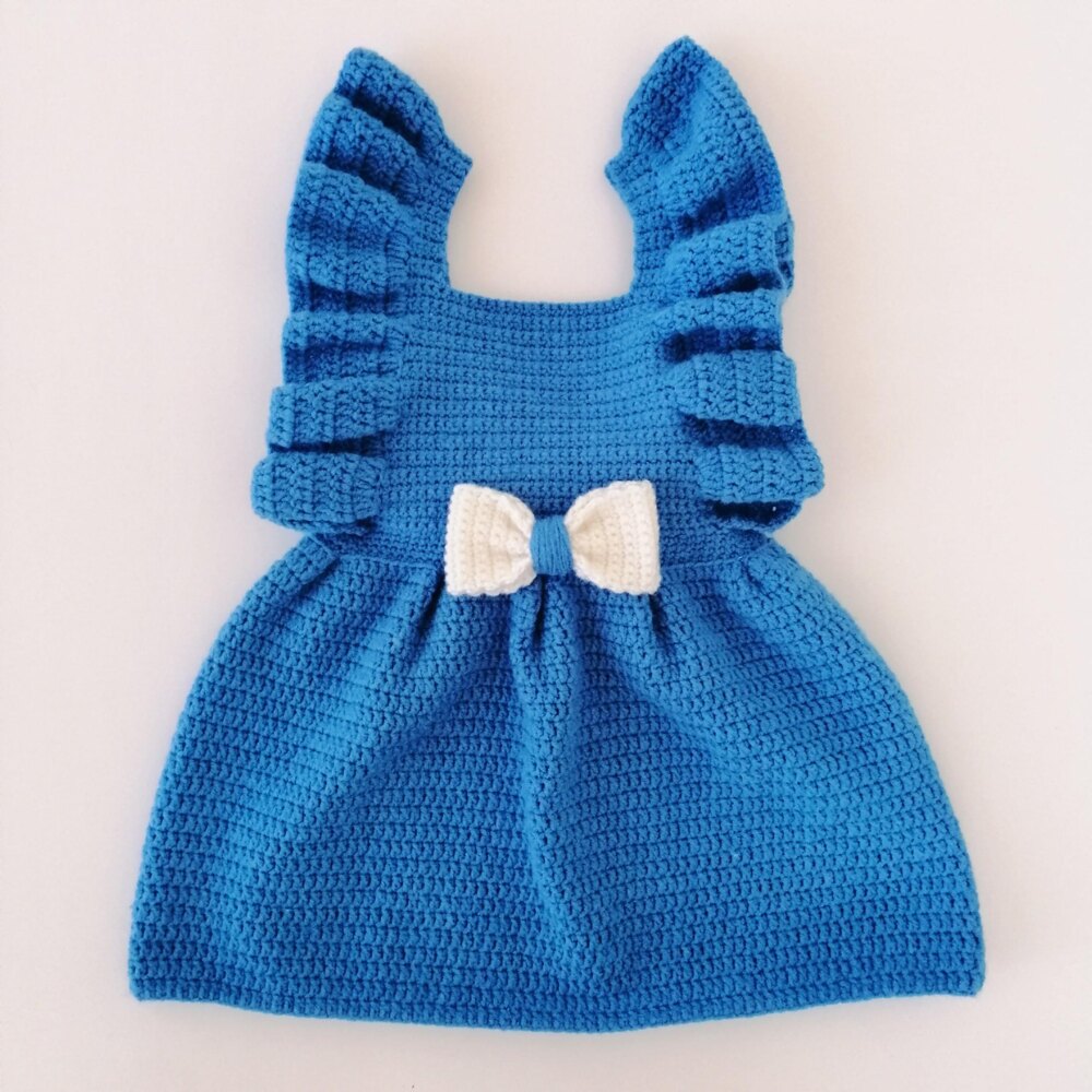 Crochet dress for newborn baby online girl