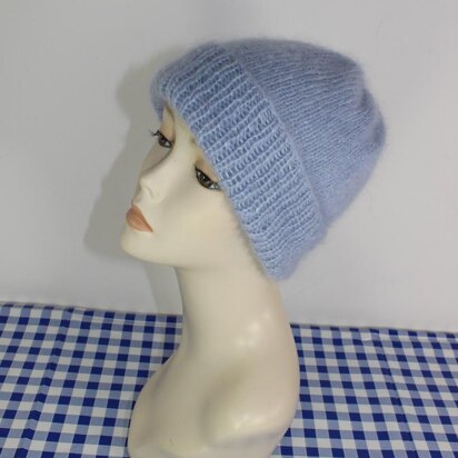 Mohair Beanie Hat Circular