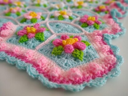 Apple Blossom Dream Afghan