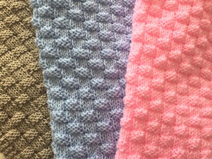 Quick and Easy Basket Weave Baby Blanket