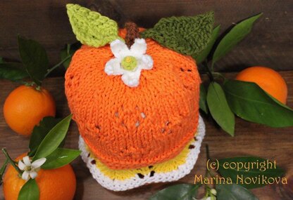 "Orange" fun lace hat