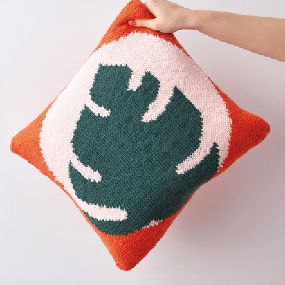 Green House Cushion in Rowan Pure Wool Superwash Worsted - ZB299-00005-DE - Downloadable PDF