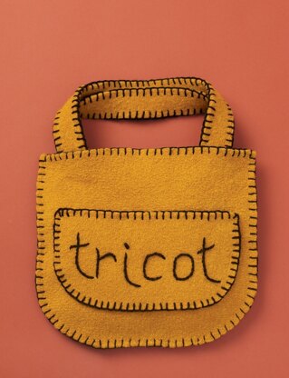 Felted "Tricot" Bag in Patons Classic Wool Worsted