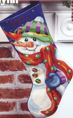 Jolly Snowman Stocking - PDF