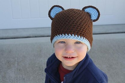 Crochet Bear Beanie