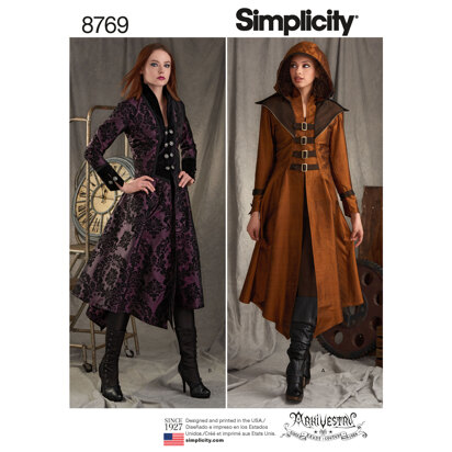 Simplicity 8769 Women's Costume Coats - Sewing Pattern