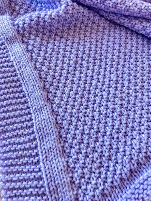 Double Moss Blanket in Aran or Chunky