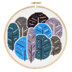 Hawthorn Handmade Winter Trees Cross Stitch Kit - 16cm in diameter