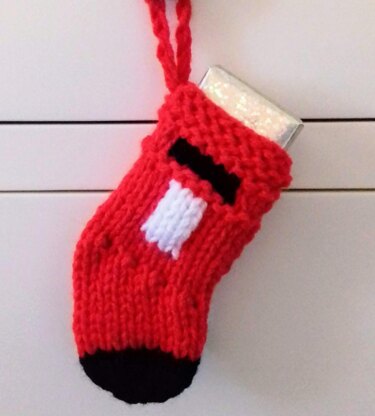 Mini Post Box Christmas Stocking / Money Gift Wallet