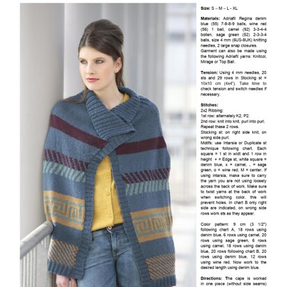 Clara Cape in Adriafil Regina - Downloadable PDF