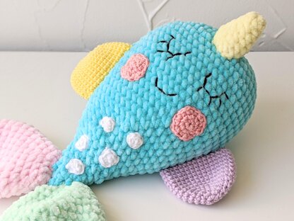 Narwhal Comforter, Narwhal Lovey