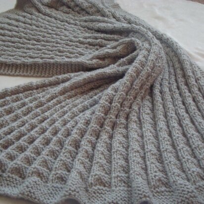 Gray Fog Baby Blanket.