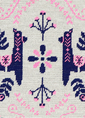 We Are Knitters Alpaca Folk Petit Point Kit - 43 x 28 cm