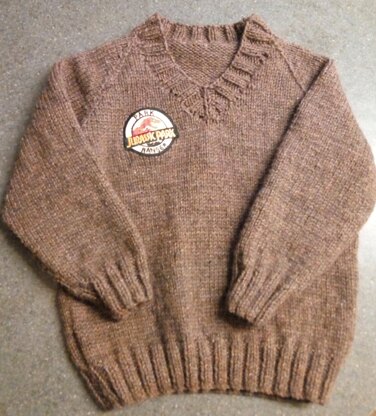 Kids Aran jumper for little rangers