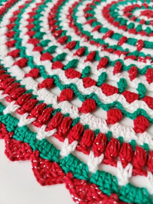 Holly Jolly Christmas Doily