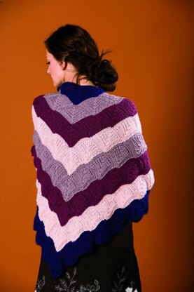 Cascading Kites Triangular Shawl