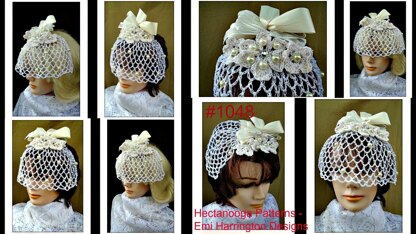 1048- BIRDCAGE Bridal veil