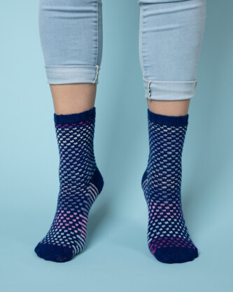 Spotty Socks - Free Knitting Pattern in Paintbox Yarns Socks