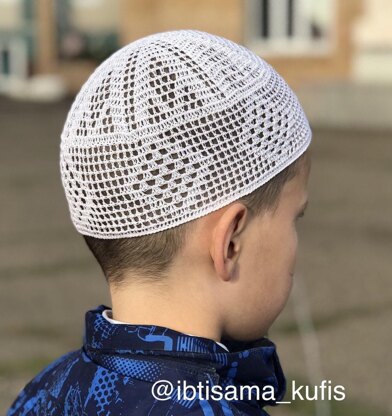 Men's crochet Islamic hat