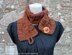 Skinny button scarf