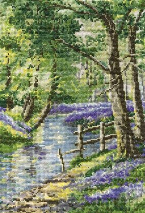 DMC Bluebell Haven Uk Cross Stitch Kit