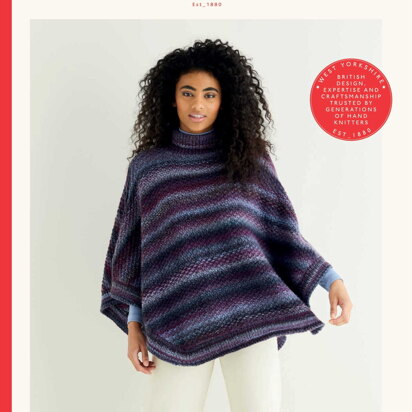 Poncho in Sirdar Jewelspun - 10287 - Downloadable PDF