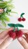 Cherry crochet pattern, crochet play food pattern