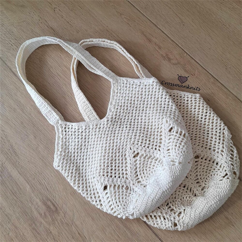 Pineapple crochet market bag sale