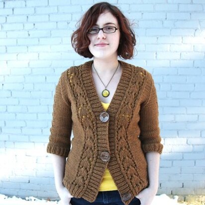 437 Loire Cardigan - Knitting Pattern for Women in Valley Yarns Northampton Bulky