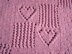 Baby Blanket Hearts and Lace for Car-seat+