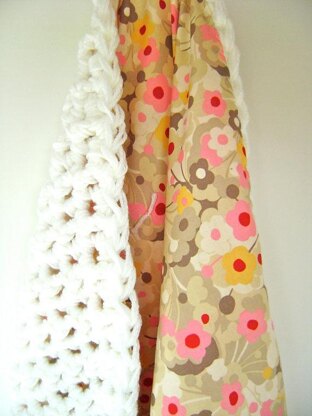 Crochet & Fabric Baby Blanket