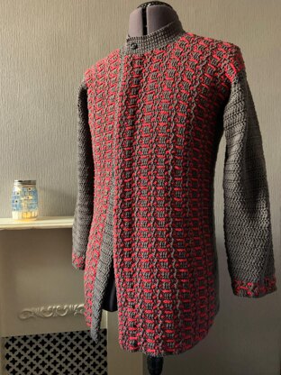 Offset Texture Cardigan