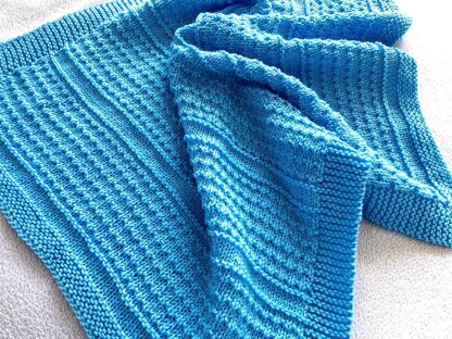 Idris Baby Blanket in Aran or DK