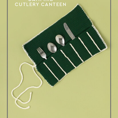Camping Cutlery Canteen - Free Pattern For Home in Paintbox Yarns Cotton DK