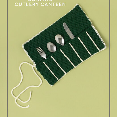 Camping Cutlery Canteen - Free Crochet Pattern For Home in Paintbox Yarns Cotton DK