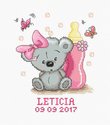 Luca-S Leticia Baby Sampler Cross Stitch Kit