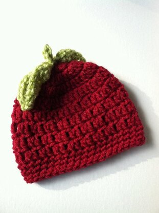 Red Apple Baby Hat