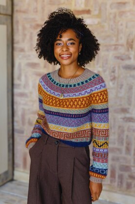 Mosaic Sweater Crochet pattern by Nomad Stitches