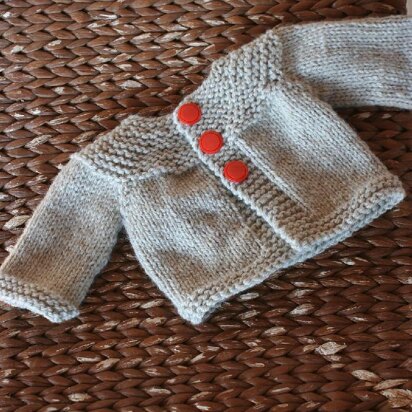 Baby's First Cardigan in Lion Brand Jiffy - 60131AD