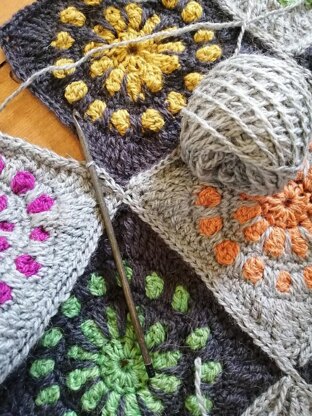 Granny Square Pouffe