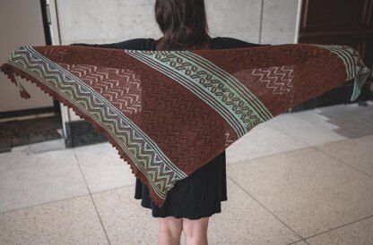 Ramblin’ Along Shawl